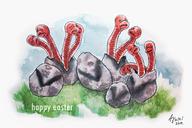 artist:somerepulsiveimp easter egg meat streamer:vinny watercolor // 1555x1037 // 453.7KB