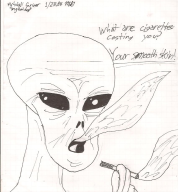 alien artist:mghotdog cigarette smoking streamer:vinny // 850x912 // 95.3KB