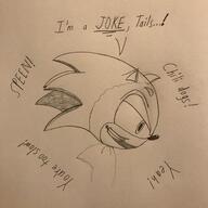 Game:Sonic_3_&_Knuckles SPEEN artist:Lightning_Cayo corruptions joker sonic streamer:vinny // 2500x2500 // 1.3MB