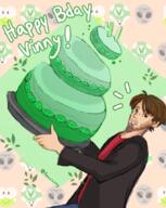 artist:faron_is_silly birthday streamer:vinny // 684x859 // 579.5KB