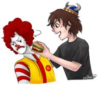 artist:LittlePirate burger ronald_mcdonald streamer:joel // 1728x1504 // 1.2MB
