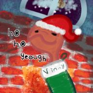 artist:Barbbugg christmas meat streamer:vinny // 900x900 // 1.4MB