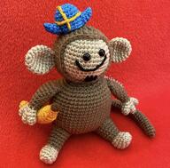 artist:misnova crochet fren monke monkey streamer:joel // 1210x1191 // 776.2KB