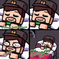 artist:lucadoodle game:minecraft meat streamer:vinny // 2000x2000 // 2.3MB