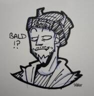 artist:yaikat bald streamer:joel // 720x735 // 695.4KB