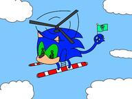 Game:Sonic_Adventure_2 artist:MichaelVDragon helicopter sonic streamer:vinny // 2400x1800 // 280.0KB
