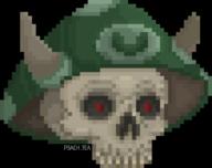 artist:p3ach_tea logo pixel shroom skull streamer:joel vargskelethor // 689x546 // 4.8KB