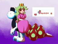 artist:latias corruptions eggs game:super_mario_world mario princess_peach streamer:vinny yoshi // 1000x749 // 512.8KB