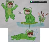 artist:werewhiskey frog frog_suit streamer:vinny // 1000x875 // 1.0MB