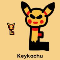 artist:alizarinred game:pokemon game:the_legend_of_zelda:_oracle_of_ages game:zelda key pikachu streamer:vinny // 300x300 // 37.4KB