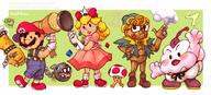artist:amphibizzy bowser chomp crossover game:earthbound game:super_mario_rpg geno jeff mallow mario mr_saturn ness paula poo princess_peach ramblin_mushroom streamer:vinny toad yoshi // 1000x453 // 566.4KB