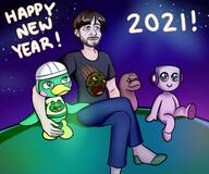 artist:fenixseraph chat fireworks happy_new_year meat scoot streamer:vinny // 1200x1000 // 851.3KB