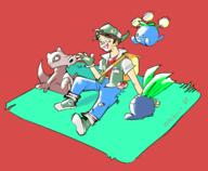 artist:lopchoco cubone game:pokemon game:pokemon_tcg jumpluff oddish pokemon streamer:vinny // 1692x1394 // 735.7KB