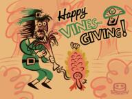 artist:SCREENONYMOUS puritan streamer:vinny thanksgiving turkey // 1094x821 // 266.1KB
