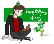 artist:TubbyBurrito birthday scoot streamer:vinny // 2300x1876 // 502.5KB