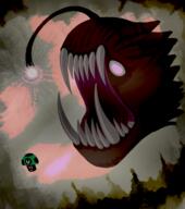 anglerfish artist:anniemae game:outer_wilds shroom streamer:vinny vineshroom // 1500x1696 // 2.0MB
