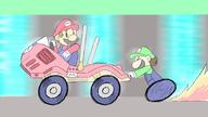 artist:Flinterstuff corruptions game:Mario_Kart_Double_Dash luigi mario streamer:vinny // 1920x1080 // 678.0KB