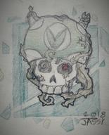 artist:Snazzy_Jassy skull streamer:joel vargshroom vargskelethor vineshroom // 1800x2232 // 2.0MB