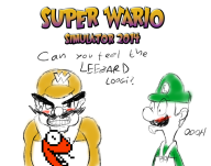 artist:sukotto game:wario_date luigi streamer:vinny wario // 879x693 // 343.0KB