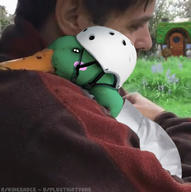 artist:plusthirtyone cute duck game:animal_crossing hug meme photoshop scoot streamer:vinny // 442x444 // 142.8KB