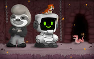 artist:gongalicious game:spelunky_2 lise_project percy pogchamp roffy_d_sloth streamer:vinny // 1920x1200 // 1.1MB