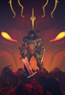 artist:Periapsis_Studios doom_guy game:Doom_Eternal sfm streamer:joel // 990x1440 // 1.2MB