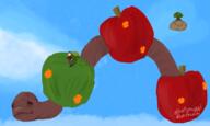 apple artist:salmiakki game:super_mario_galaxy meat streamer:vinny // 2404x1445 // 1.4MB