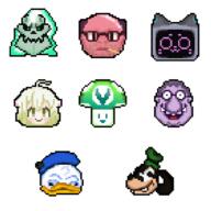 Kerfus artist:chvsau1 bald game:voices_of_the_void jawbone laimu monkey_wrench mr_dink streamer:jabroni_mike streamer:joel streamer:limes streamer:vinny // 700x700 // 25.1KB