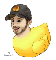 artist:breadotop duck game:one_duck streamer:vinny // 567x605 // 170.7KB