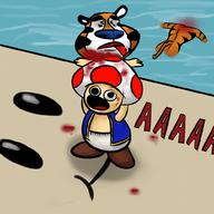 artist:splatfunk game:Super_Toad_Sunshine game:super_mario_sunshine streamer:vinny toad tony_the_tiger // 1000x1000 // 414.7KB