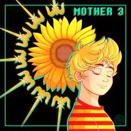 artist:goldrubyproduction game:mother_3 lucas streamer:vinny sunflowers // 2000x2000 // 1.6MB