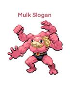 artist:magiccaitball bulk_bogan game:pokemon_infinite_fusion hulk_hogan machamp mulk_slogan pixel_art pokemon_fusion slowpoke sprite streamer:joel // 290x385 // 20.1KB