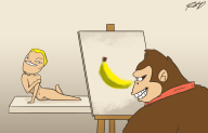 artist:rd_nx banana dong donkey_kong game:tomodachi_life painting streamer:vinny // 2316x1492 // 1.4MB