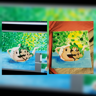 luigi painting streamer:vinny stylit toad // 1440x1440 // 1.0MB