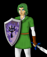 game:the_legend_of_zelda_breath_of_the_wild green_hair link master_sword streamer:vinny vinesauce zelda // 826x996 // 304.0KB