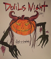 artist:doobydabby pumpkin spooky streamer:joel // 890x1024 // 169.3KB