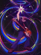 artist:squizoon guitar red_vox streamer:vinny // 637x850 // 943.2KB