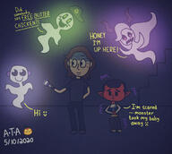 artist:AyooshaTheAngel chat game:Phasmophobia giwi jerma rubberross spooky streamer:vinny // 1172x1050 // 386.2KB