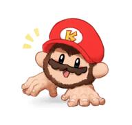 artist:krocodilian game:Donkey_Kong_Bananza kirbonkey_mario streamer:vinny // 900x853 // 465.7KB