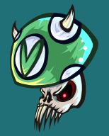 art green skeleton skull streamer:joel teeth // 1280x1588 // 225.0KB