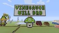 artist:DaedricCheddar brb game:minecraft link luigi metal_sonic streamer:vinny vinesauce vinesauce_logo // 800x450 // 87.0KB