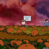 Charlie_Brown Halloween artist:nokturn_ peanuts pumpkin streamer:vinny // 2048x2048 // 3.4MB
