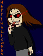 Halloween artist:PokefanJulie streamer:joel vampire // 346x451 // 19.2KB