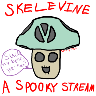 artist:smittymcgrotsmeat skeleton skeletor spooky streamer:joel vineshroom // 1200x1200 // 237.7KB