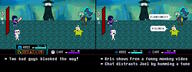 Kris artist:dreamycecil chat fren game:deltarune game:tengami pixel_art screenshot siivagunner sprite streamer:joel vargFren // 1280x480 // 382.5KB