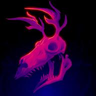 artist:zekeyspaceylizard game:Tales_From_Off-Peak_City moose neon skull streamer:vinny // 2200x2200 // 1.8MB