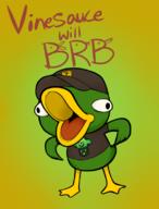 artist:linkstar21 brb duck quack streamer:vinny vinesauce // 610x800 // 225.1KB