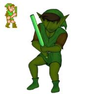 artist:supertrashbros game:zelda_2 goblin link streamer:vinny // 1080x1080 // 416.9KB