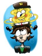 artist:shinystarkat game:spongebob:_battle_for_bikini_bottom spongebob streamer:vinny // 1200x1600 // 1.2MB