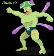 artist:elsdrake fusemon machamp pokemon vineswole // 1500x1536 // 211.6KB